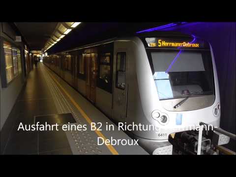 U-Bahn Brüssel am Gare de l&#039;Ouest / Weststation / Westbahnhof