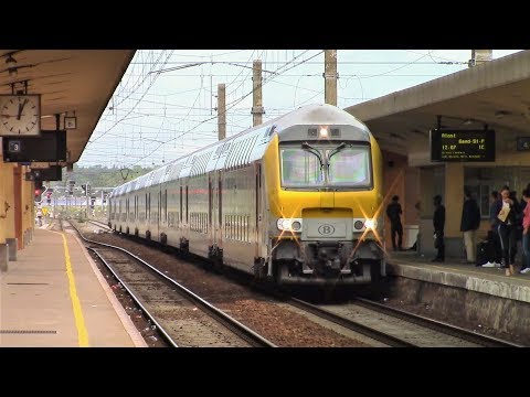 Passenger and Freight Trains in Brussels, Antwerp &amp; Liège, Belgium