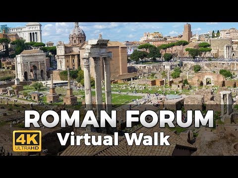 Roman Forum Walking Tour in 4K