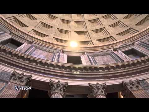 VATICANO - Rosenregen im Pantheon