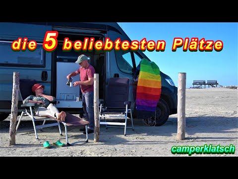 Mit dem Wohnmobil an den Nordsee-Strand 😍 🏖 TOP 5 Wohnmobilstellplätze 2021 🔥 alle neuen Info&#039;s hier