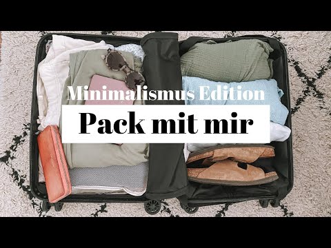 Minimalismus Edition packen für 1 Woche Urlaub + Packliste