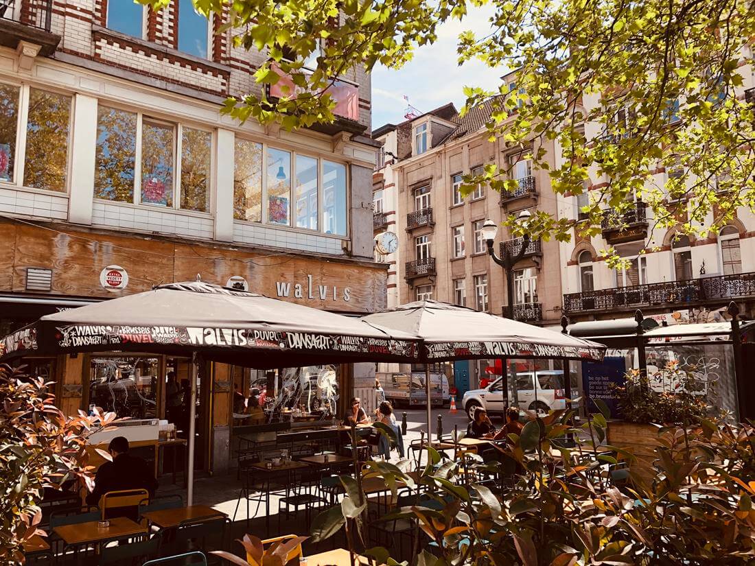 Café-Walvis-Brüssel-Außenbereich