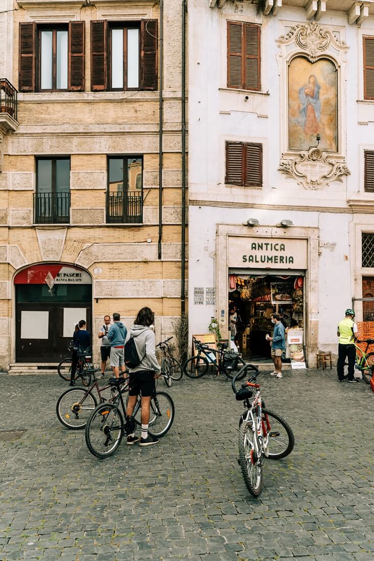 Rom mit dem Fahrrad