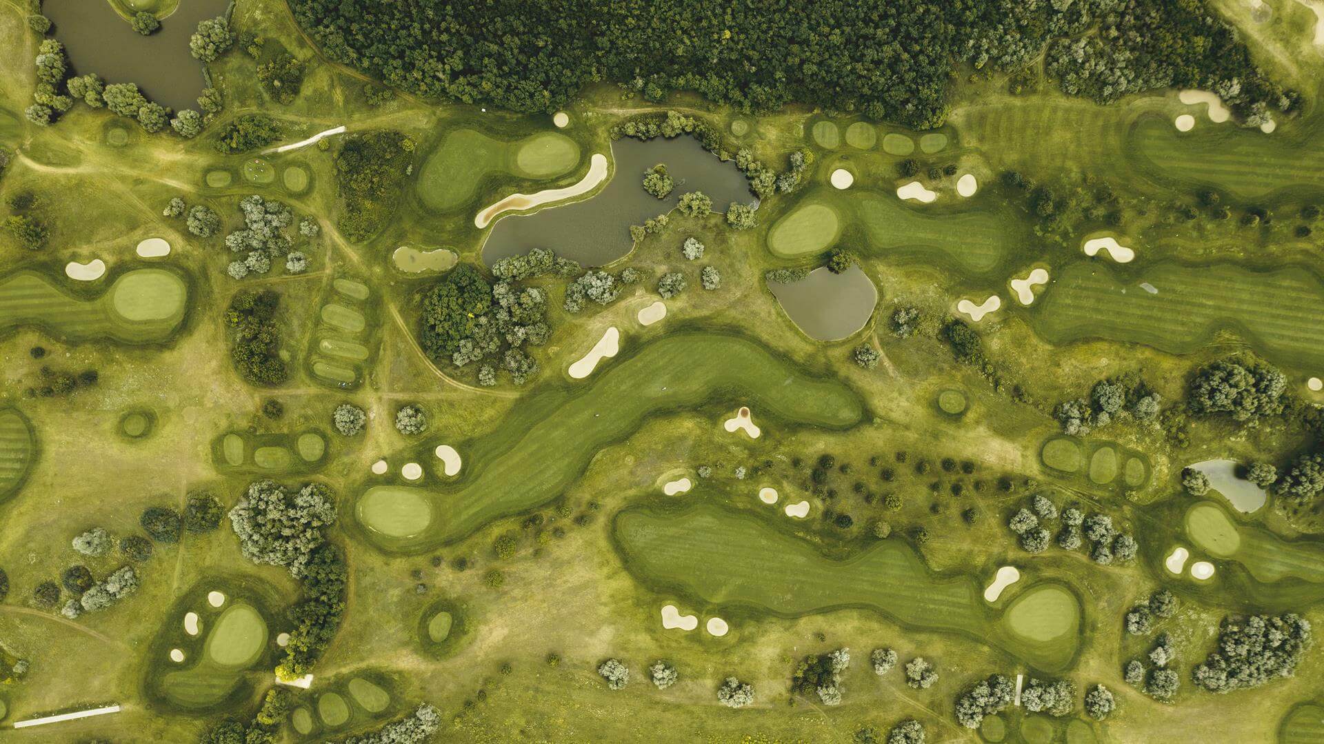 Golfplatz von oben
